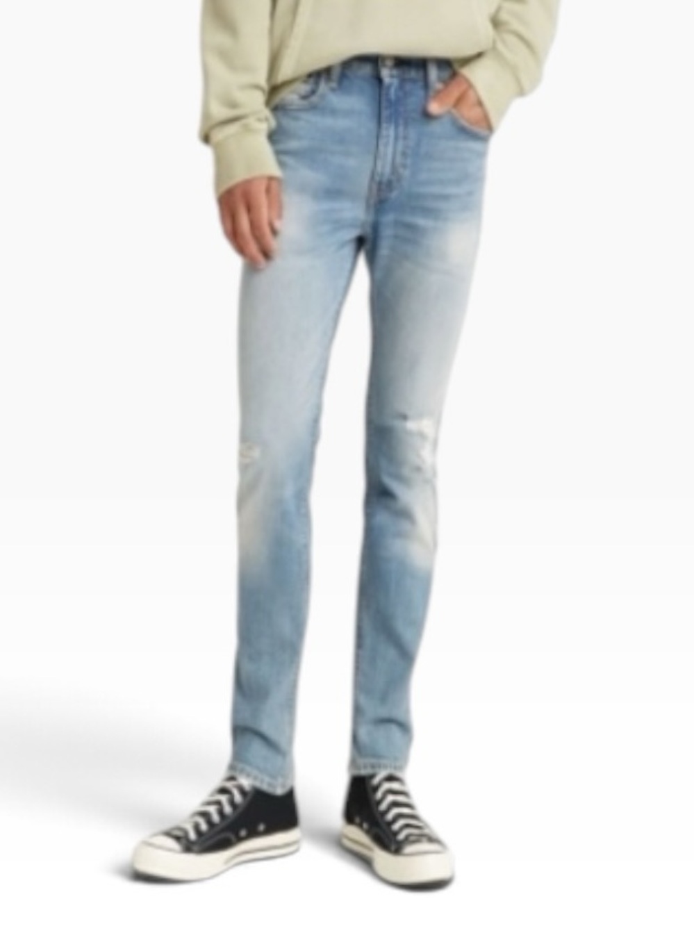 Men’s LEVI’S 510 performance skinny fit jeans 36 x 32 NEW NWT “love buzzed”